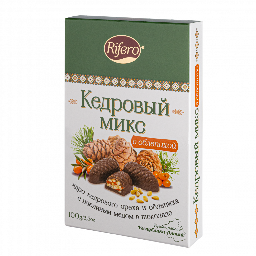 Риф и ко Конфеты "Кедровый микс ОБЛЕПИХА" 100г      в Куйбышеве
