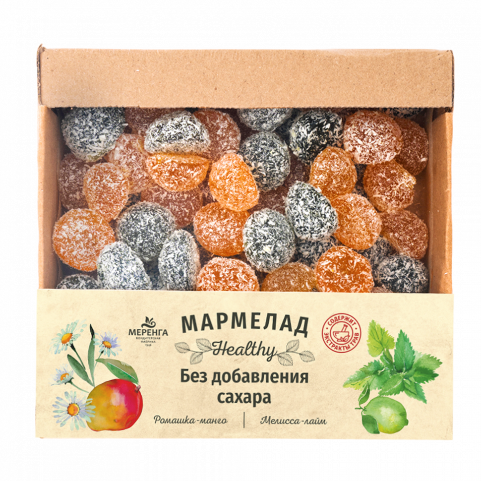  Меренга Мармелад в кокосовой обсыпке Ромашка+Мелисса , 800г     в Куйбышеве